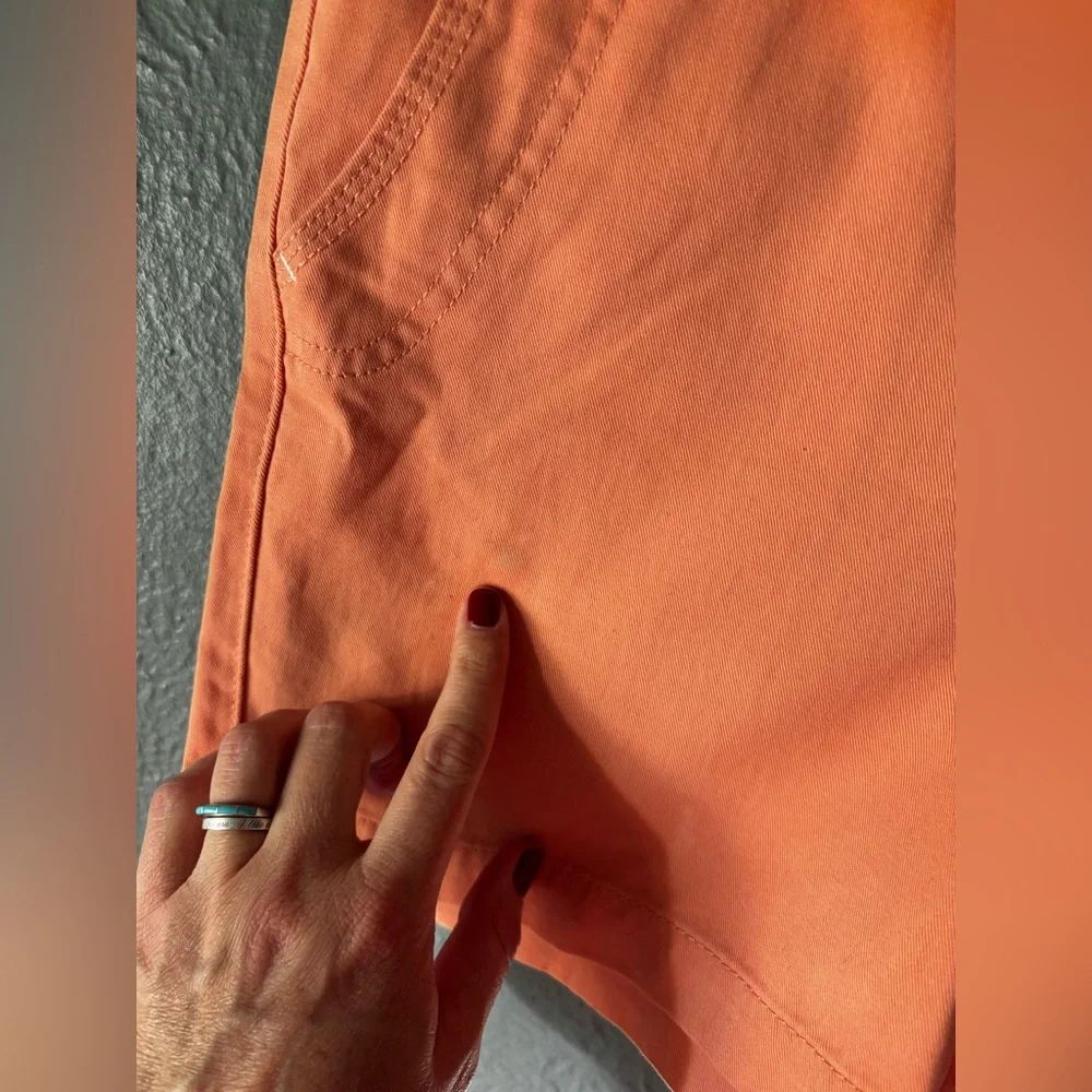 Bass Pro Shops Natural Collections Cotton Shorts Coral Casual Summer Size 4 - Picture 10 of 11